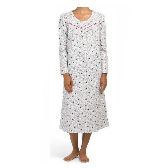 New Aria Cardinal Birds Nightgown 2x 